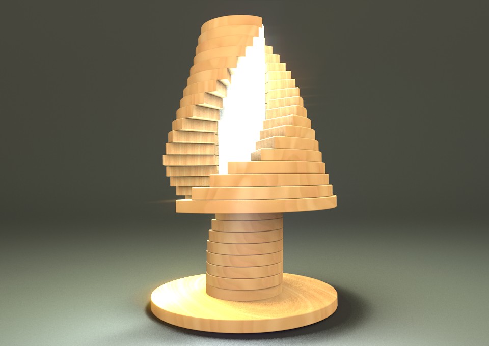 wood babel tour lamp preview image 1